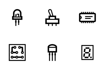 Electronic Components Icon Pack