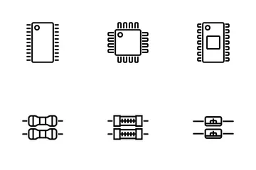 Electronic Components Icon Pack