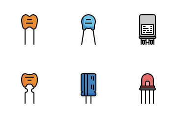 Electronic Components Icon Pack