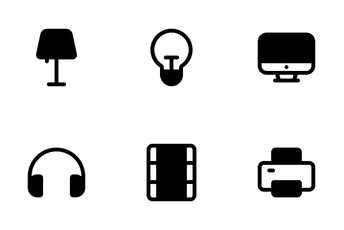 Electronic Glyph Icon Pack