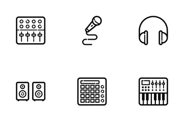 Electronic Music Production Icon Pack