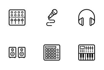Electronic Music Production Icon Pack