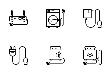 Electrónica para el hogar Paquete de Iconos