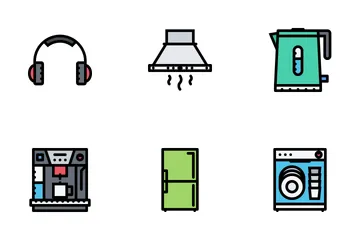 Electronics & Appliances Colored Icon Pack