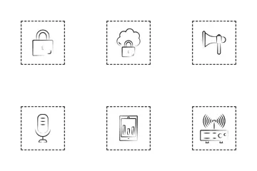 Electronics, Computers And Hardware Icon Pack