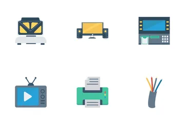 Electronics Flat Icons Icon Pack