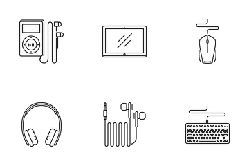 Electronics Outline Icon Pack