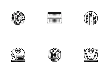 Electronics Technician Technology Icon Pack