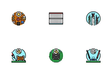 Electronics Technician Technology Icon Pack