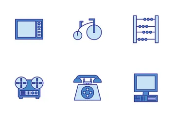 Electronics Vintage And Retro Icon Pack