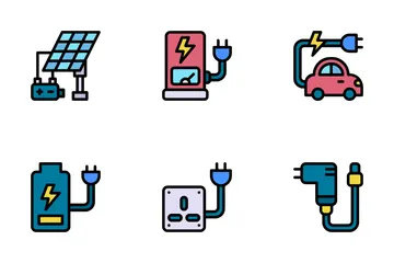 Elektrizitätswerk Icon Pack