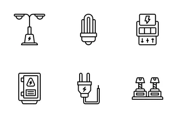 Elektrisches Element Symbolpack