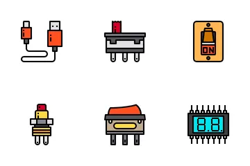 Elektronisches Bauteil Symbolpack