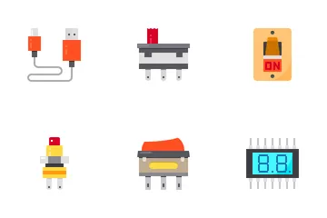 Elektronisches Bauteil Symbolpack
