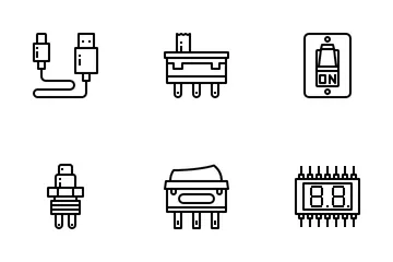 Elektronisches Bauteil Symbolpack