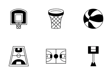 Elemento de basquete Icon Pack