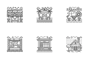 Elemento de la ciudad Paquete de Iconos