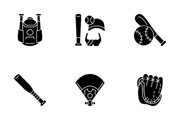 Elementos de béisbol Icon Pack