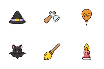 Elementos de Halloween Icon Pack