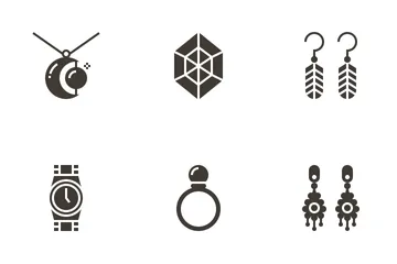 Elementos de joyería Paquete de Iconos