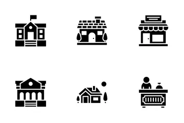 Elementos de la ciudad Paquete de Iconos