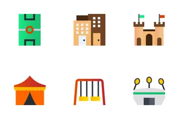 Elementos de la ciudad Icon Pack