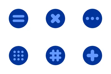 Elementos de UI arredondados Pacote de Ícones