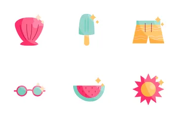 Elementos de verão Icon Pack