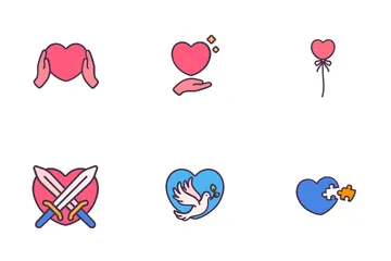 Elements About Heart Icon Pack