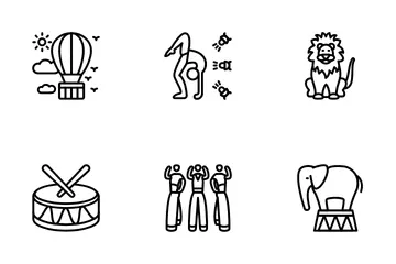 Éléments de cirque Pack d'Icônes