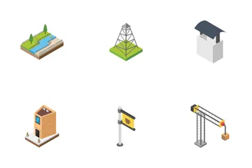 Éléments de conception du paysage urbain de la vie urbaine Pack d'Icônes