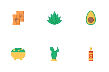 Éléments de la culture mexicaine Icon Pack