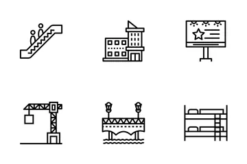 Éléments de la ville Pack d'Icônes