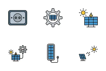 Eletricidade e energia Pacote de Ícones