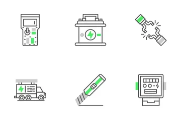 Eletricista Pacote de Ícones