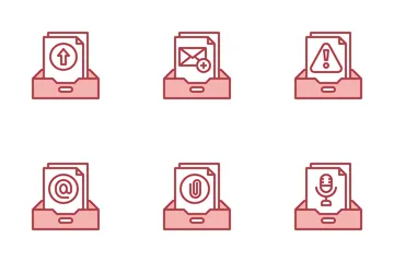 Ações de e-mail Icon Pack