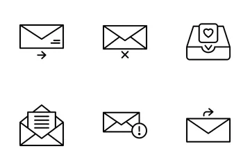 이메일 및 메시징 아이콘 팩