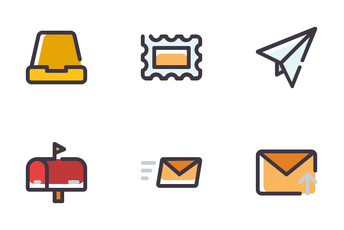 Email Filled Line Icon Pack