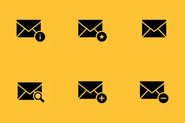 E-mail de preenchimento suave Pacote de Ícones