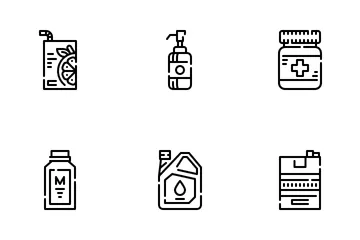 Embalagem de produtos Pacote de Ícones