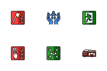 Emergency Safety Security Danger Icon Pack