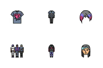 Emo Punk Rock Tattoo Cute Icon Pack