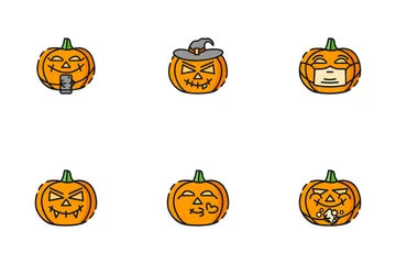 Emociones de calabaza Paquete de Iconos