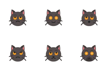 Emociones de gato Icon Pack