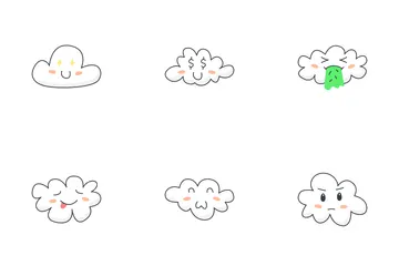 Emociones en la nube Paquete de Iconos