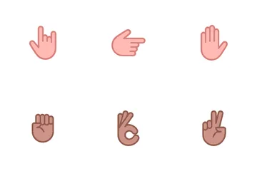 Emoji della mano Icon Pack