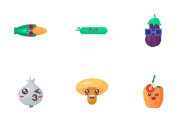 Emoji di alimenti biologici Icon Pack