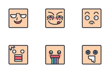 Emoji Cartoon Face Icon Pack