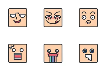 Emoji Cartoon Face Icon Pack