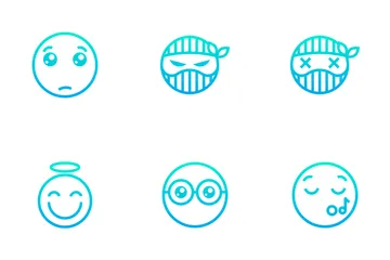 Emoji - Dégradé de contour Pack d'Icônes